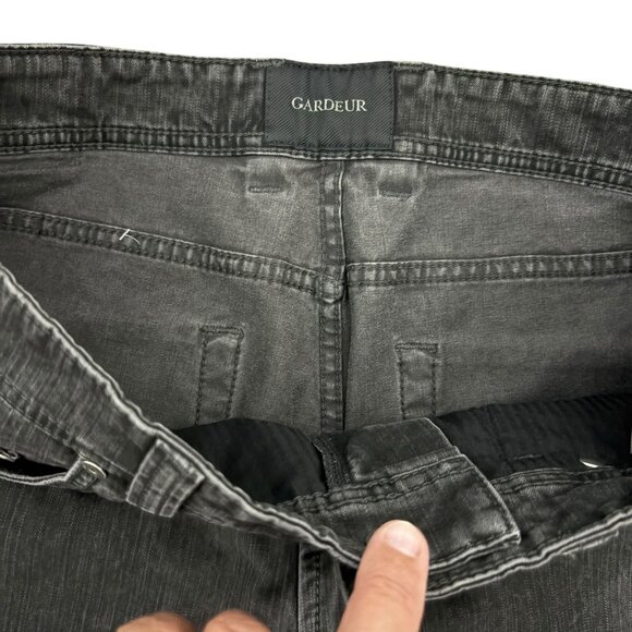 Atelier Gardeur Jeans Pants Mens Size 34x32 Regular Fit Black - Picture 3 of 7